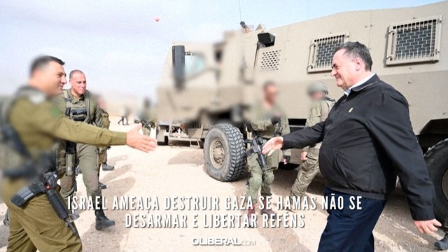 Israel ameaça destruir Gaza se Hamas não se desarmar e libertar reféns
