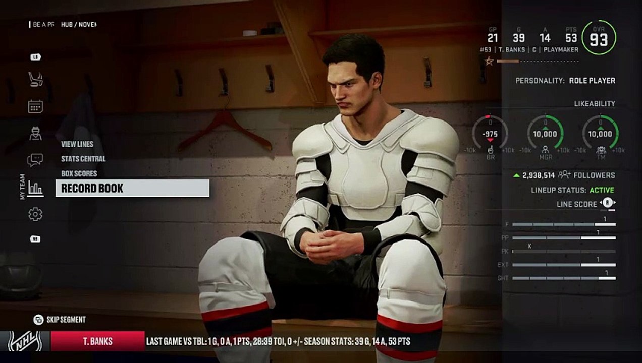 My Career Information (NHL 25)