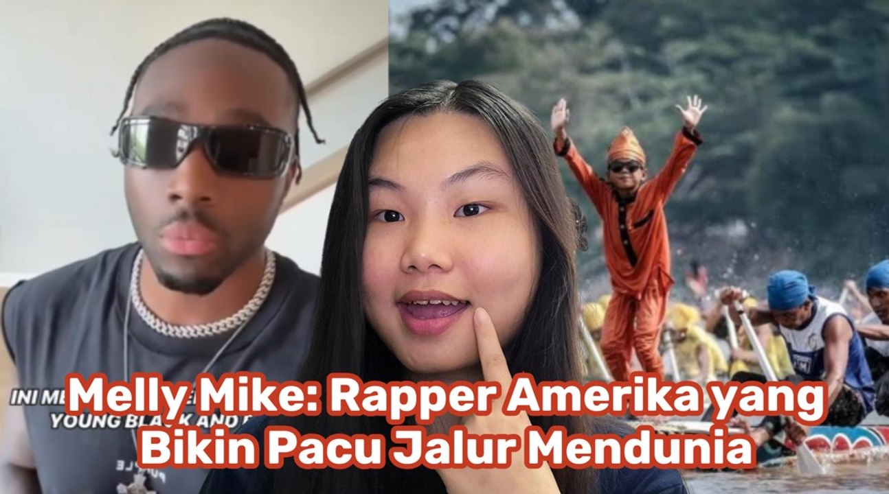 Melly Mike: Rapper Amerika yang Angkat Tradisi Pacu Jalur ke Panggung Dunia