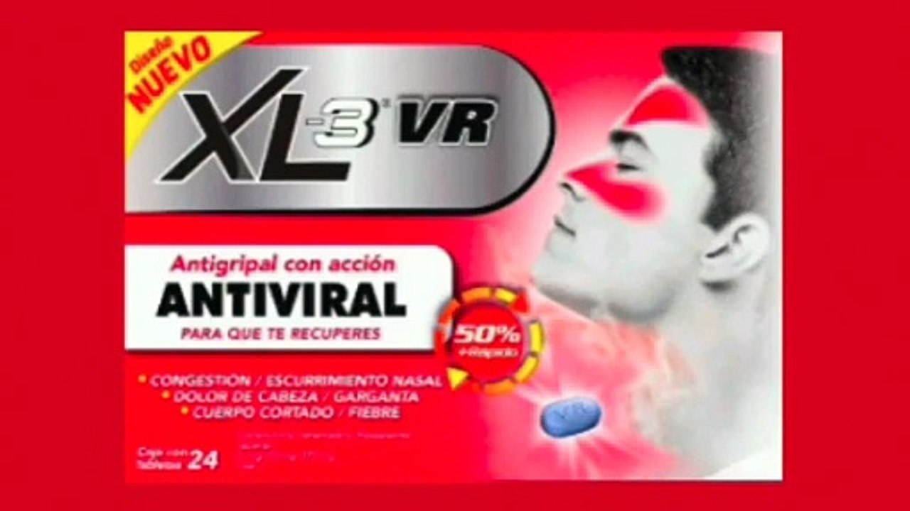 Xl-3 VR Antigripal Con Acción Antiviral 50% La Forma Más Rápido De Aliviar La Gripa 2023+2024