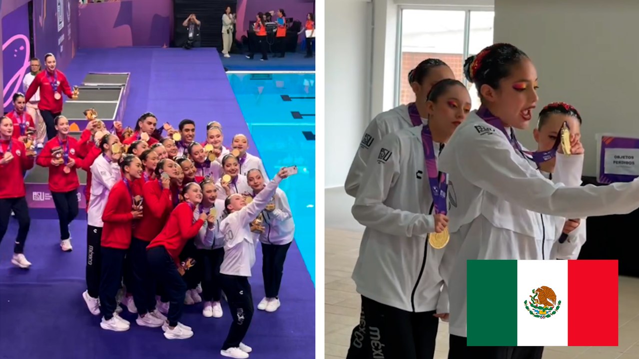 México arrasa en natación artística y se lleva tres medallas de oro en los Juegos Panamericanos Junior