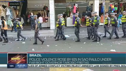 Brazil, police violence rose by 61% in Sao Paulo under far right governor Tarcisio Freitas