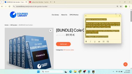 Cole Gordon All Courses
