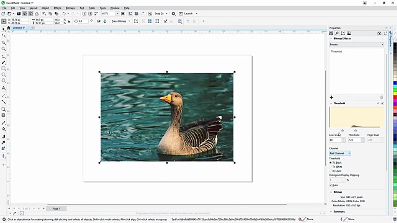 Corel Draw - Lesson 202 - Threshold