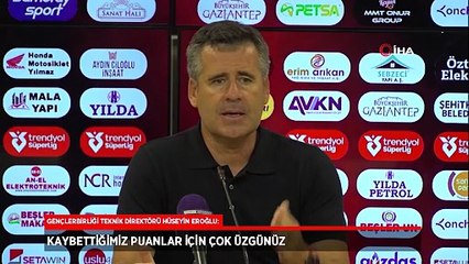 Hüseyin Eroğlu: Kaybettiğimiz puanlar için çok üzgünüz