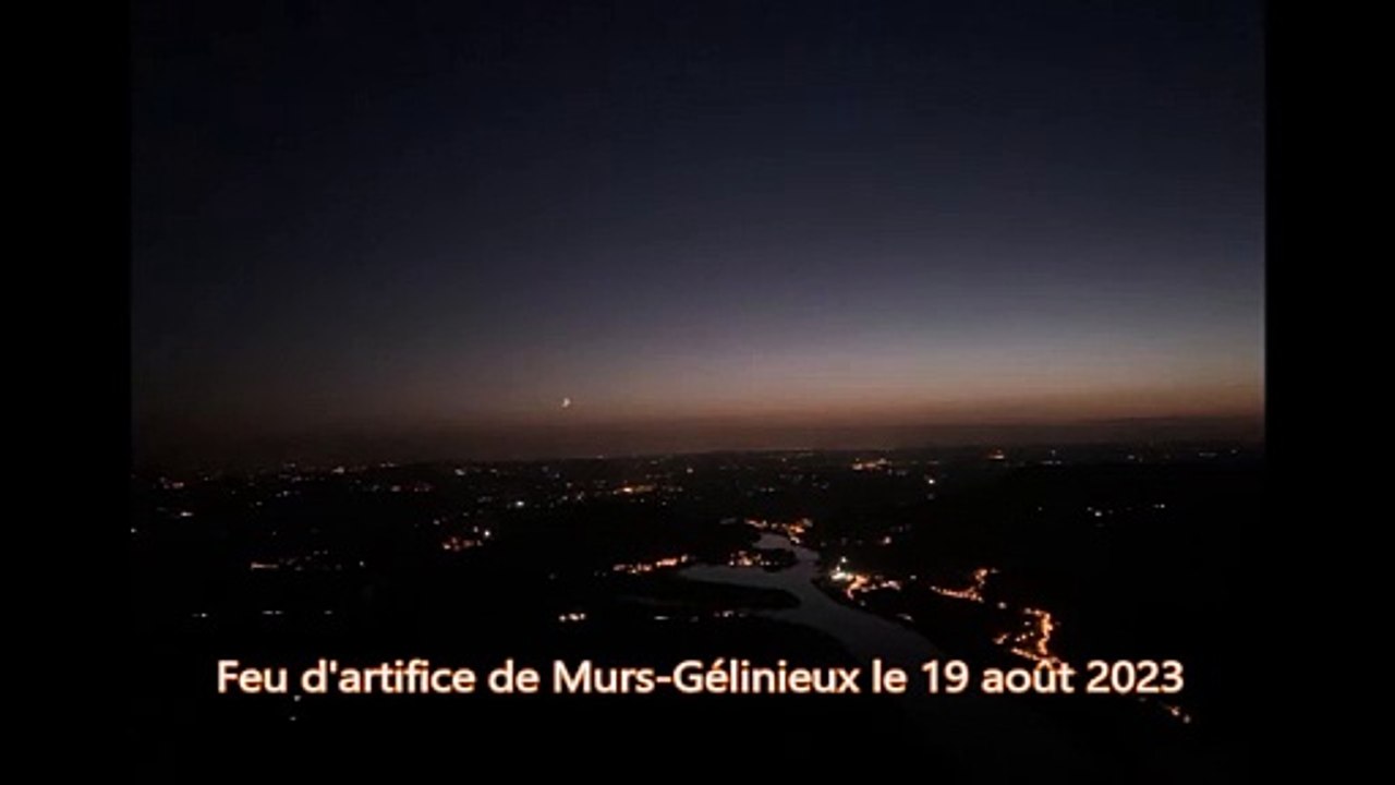 Feu d'artifice à Murs-et-Gélignieux, le 19 aout 2023