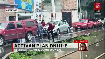Autoridades de Querétaro ponen en marcha el Plan DNIII-E tras fuertes lluvias