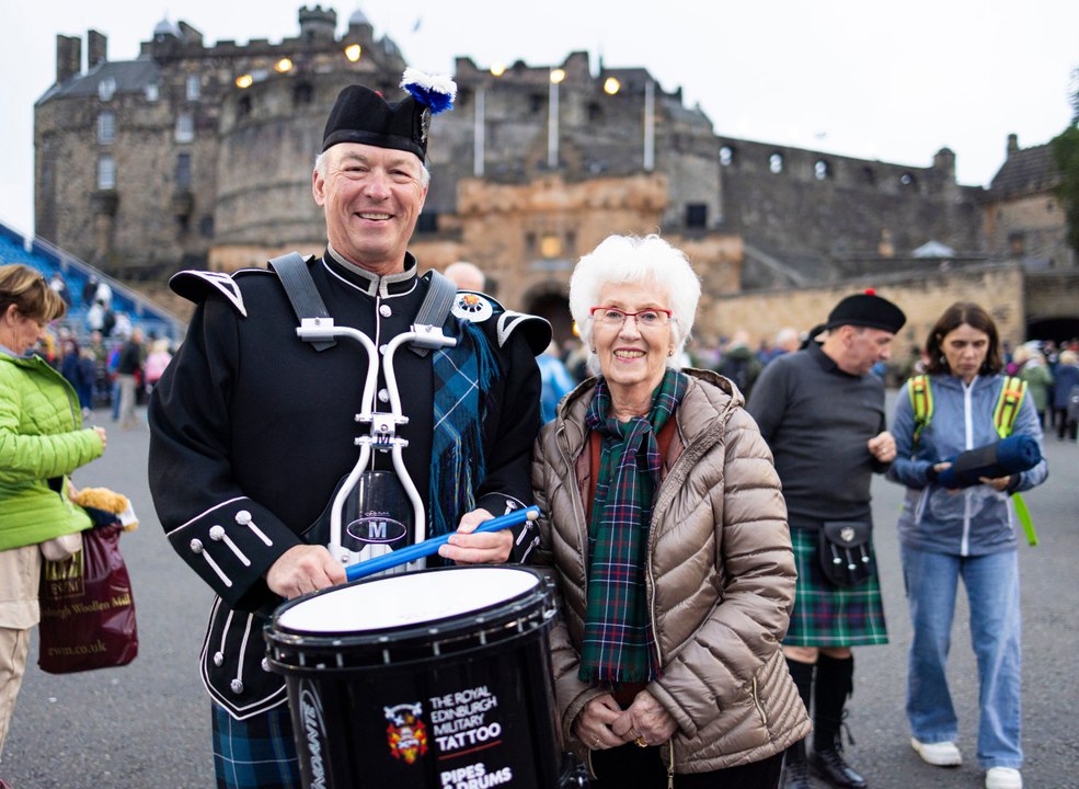 Woman who saw first ever Edinburgh Tattoo returns 75 years later to watch son in law take part