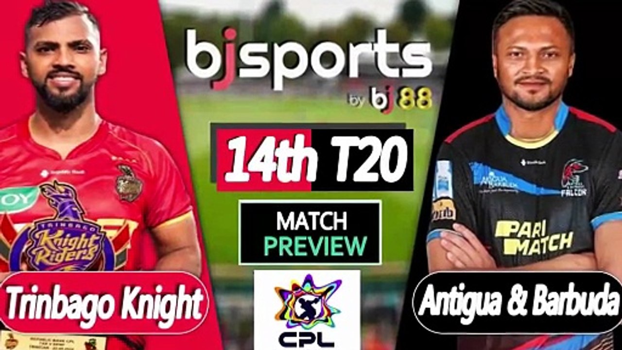 CPL 2025 | Trinbago Knight Riders vs Antigua & Barbuda Falcons 14th T20I Match Preview |
