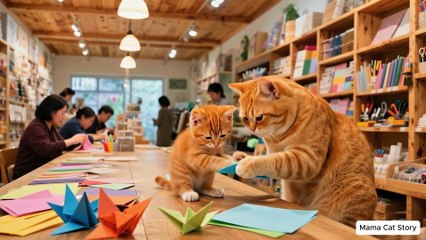 Ginger Kitten Replaces Mama Cat as Shipper to Pay for Mom's Hospital Fees 🐱🚴📦