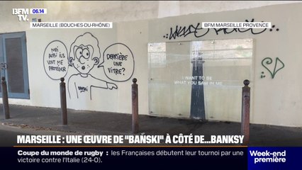 Marseille: un nouveau graffiti signé "Banski" découvert à côté de celui de Banksy