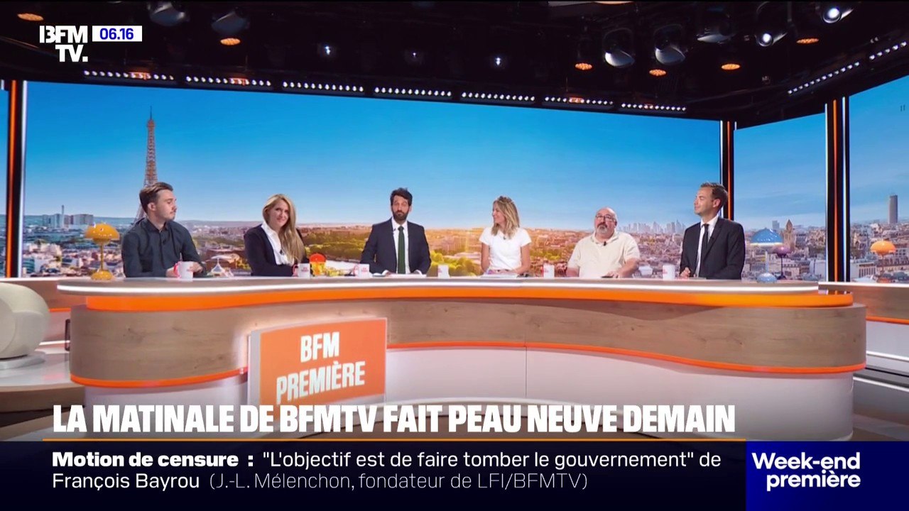 BFM Première: découvrez les coulisses de la nouvelle matinale de BFMTV qui débutera ce lundi 25 août
