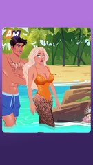 Beach hunk shaved my legs with coral