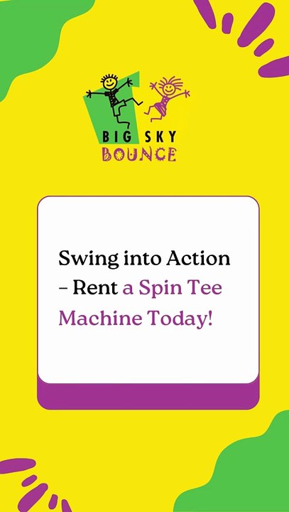 Check out Big Sky Bounce’s Spin Tee Machine