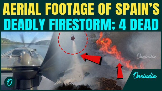 Spain Battles Deadly Wildfires Killing 4, Nearly 1 Million Acres Scorched | Mountains Engulfed