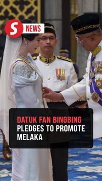 Fan Bingbing pledges to promote Melaka after receiving Datukship