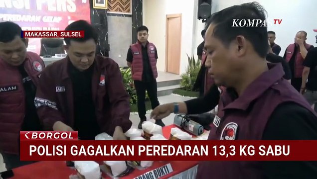 Ungkap Peredaran Narkoba, Polisi Amankan 13,3 Kg Sabu dan 8 Pelaku | BORGOL