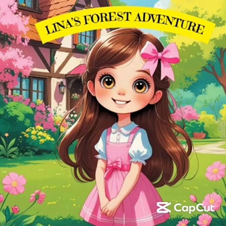 The Cute Little Girl and Forest Adventure