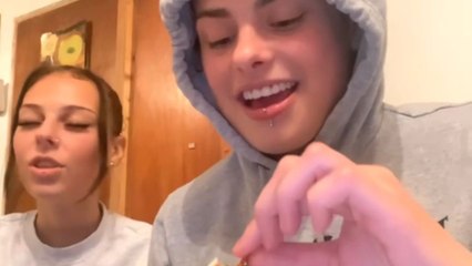 Two friends take on hot chip challenge and instantly regret their decision