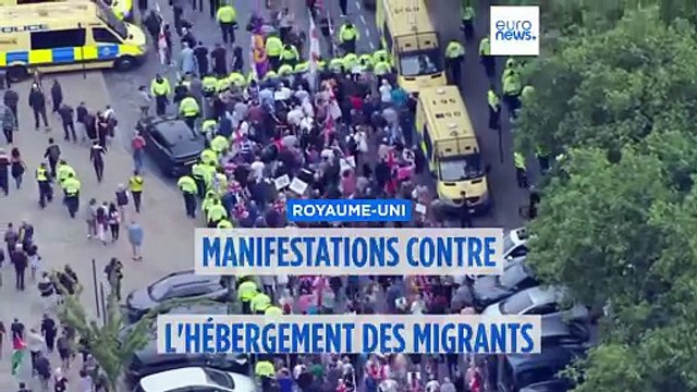 Migrants logés en hôtel : manifestations et contre-manifestations à travers le Royaume-Uni