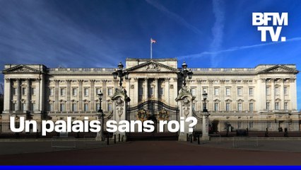 Buckingham Palace déserté par la royauté britannique à Londres