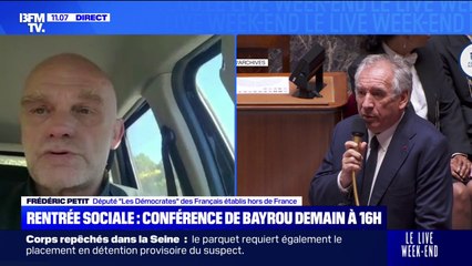 Blocage du 10 septembre: "Dans la préparation de ce mouvement, il y a énormément de contradictions", selon Frédéric Petit (Les Démocrates)