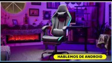 Devoko Silla Gaming con Masajeador y LED RGB