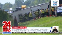 Walang Pinoy sa 5 nasawi sa New York bus crash — state police | 24 Oras Weekendd