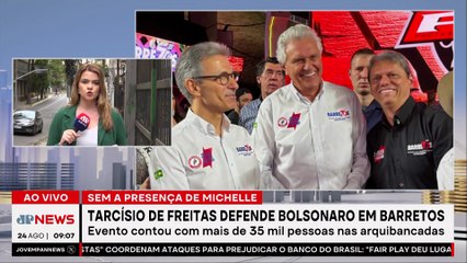 Governadores da direita se reúnem em Barretos e Tarcísio defende Bolsonaro