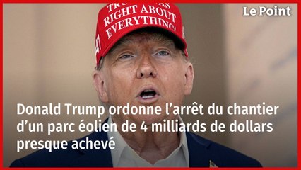 Donald Trump ordonne l’arrêt du chantier d’un parc éolien de 4 milliards de dollars presque achevé