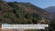 LAROUCO: así ha quedado una de las zonas calcinadas por el peor fuego de Galicia