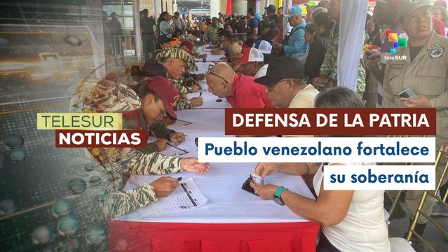 Segundo día de alistamiento de la Milicia Bolivariana en Venezuela