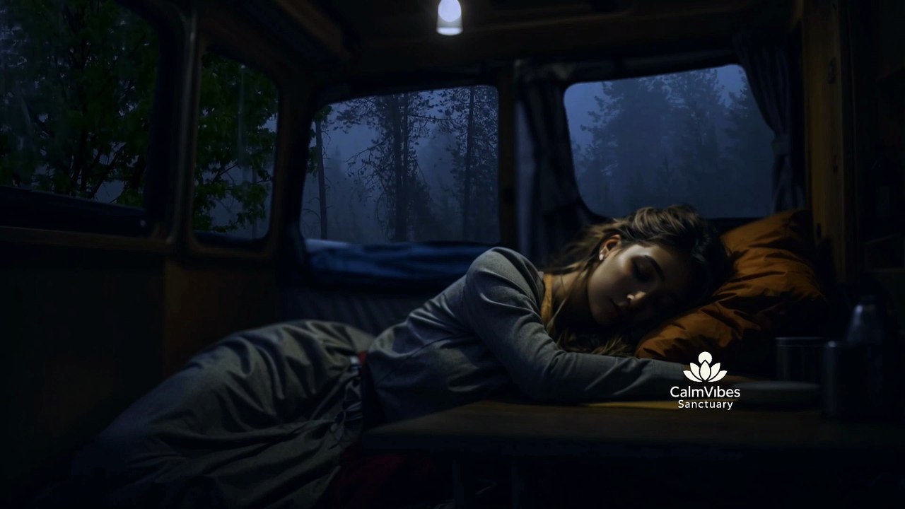 Gentle Rain on Window for Sleep & Study