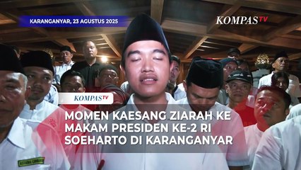 Momen Kaesang Ziarah ke Makam Presiden ke-2 RI Soeharto di Karanganyar