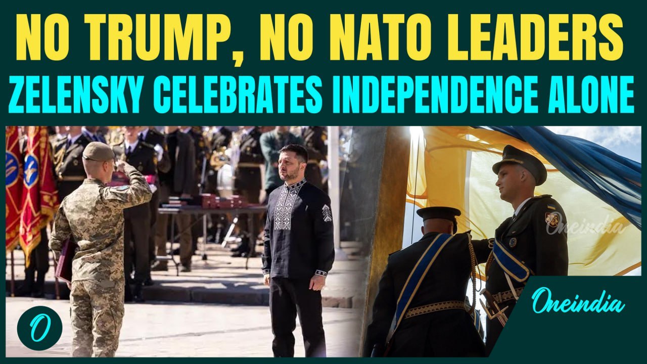 Zelensky Abandoned by Trump & NATO: Ukraine Marks Independence Day After Failed Diplomacy in USA