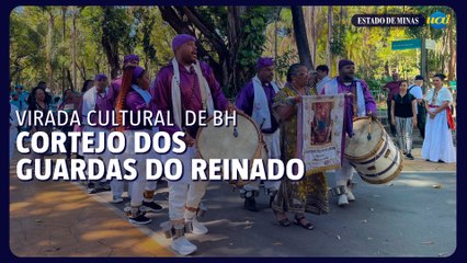 Virada Cultural BH: Guardas do Reinado fazem cortejo no Parque Municipal