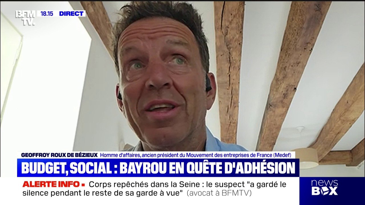 Budget 2026: "Les Français achètent peu, investissent peu et retardent leur achat immobilier", estime Geoffroy Roux de Bézieux, ancien président du MEDEF