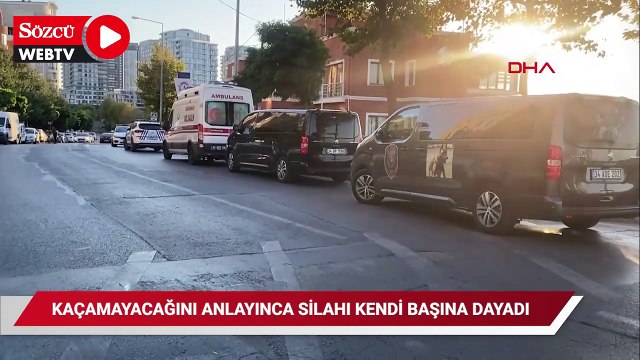 Eşini silahla yaralayan şüpheli kaçamayacağını anlayınca silahı kendi başına dayadı