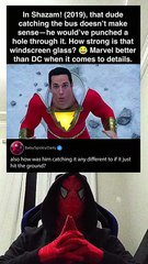 In SHAZAM! (2019) Windshield Withstands Superhuman Punch