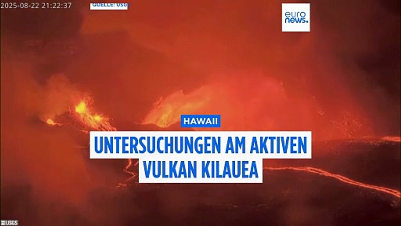 Hawaii: Untersuchungen des aktiven Vulkans Kilauea