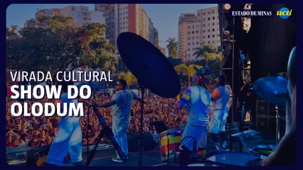 Show do Olodum levanta o público na Virada Cultural BH