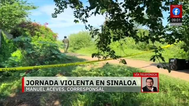 Se reporta jornada violenta en Sinaloa que dejó un saldo de 3 personas asesinadas