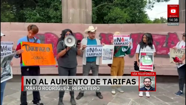 Protestan en Toluca por posible aumento al pasaje