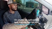 Conductor de App en Hermosillo Maneja con los Pies: La Inspiradora Historia de Martín.