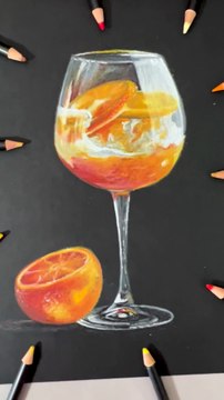 Posca : Un dessin fruité hyper réaliste aux crayons de couleur ! #dessin #dessinrealiste #art #drawing