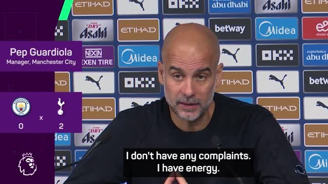 Pep urges patience with squad after Spurs setback