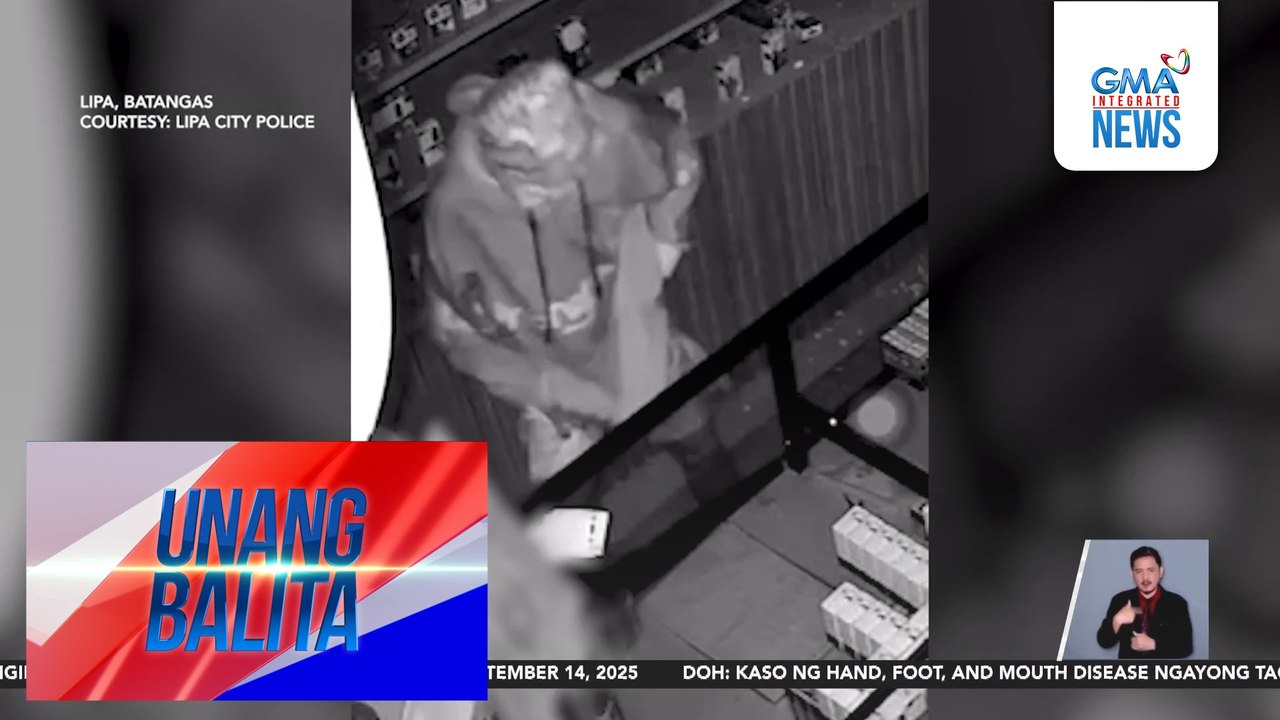 Lalaking nahuli-cam na nagnanakaw sa isang vape shop, sugatan matapos umanong makipagbarilan sa mga pulis; kaniyang kasama, nakatakas | Unang Balita