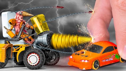 💀 $1 Vs $100,000 LEGO Transformers 🚨 *$1 LEGO Took Down the BIGGEST LEGO EVER!*