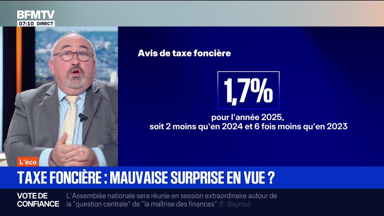 BFM éco : Taxe foncière, mauvaise surprise en vue ? - 26/08