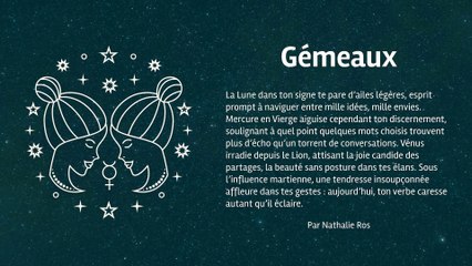 Horoscope quotidien du mercredi 27 août 2025